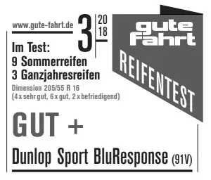 Dunlop Sport Bluresponse 205/55R16 91 V - Bild 3