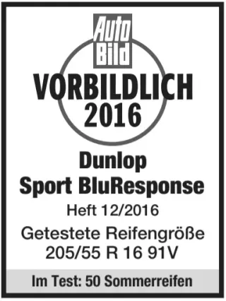 Dunlop Sport Bluresponse 205/55R16 91 V - Bild 4